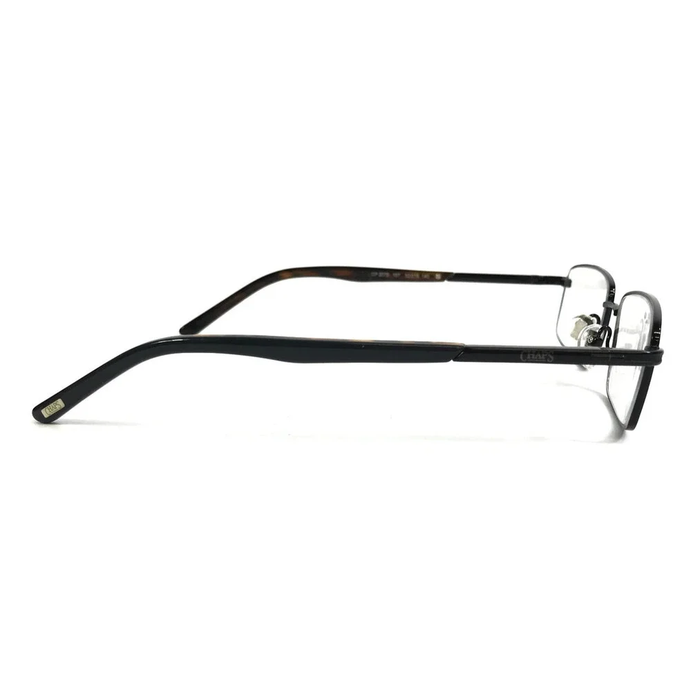 Chaps Eyeglasses Frames CP2079 107 Black Tortoise Rectangle Wire Rim 52-15-140